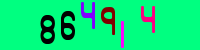 Blue Captcha Image